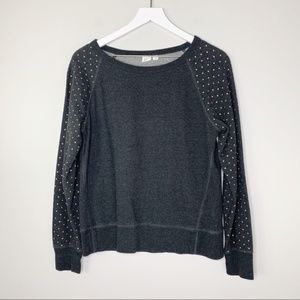 GAP Gray Long Sleeve Crew Neck Sweater M